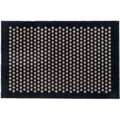 Dot Door Mat, Black / Beige, 90x60 cm