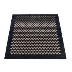 Dot Door Mat, Black / Beige, 90x60 cm