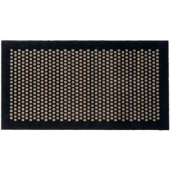 Dot Door Mat, Black / Beige, 90x60 cm