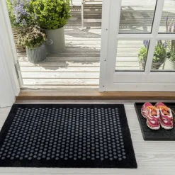 Dot Doormat 40x60cm, Black/Grey
