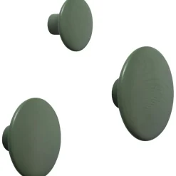 Dots Hook Wood Ø9 cm, Oak