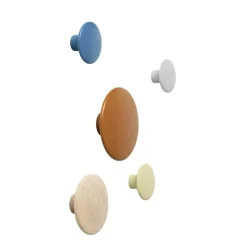 Dots Hook Wood Ø9 cm, Oak