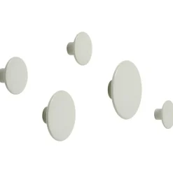 Dots Wood Hooks 5-pack, Oak