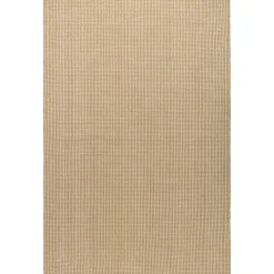 Dotted Wool Rug Natural, 75x150 cm