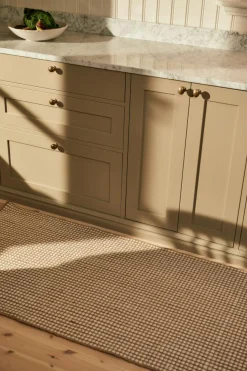 Dotted Wool Rug Natural, 75x150 cm