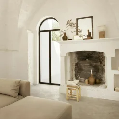 Doum Stool Eucalyptus Wood, 30 cm