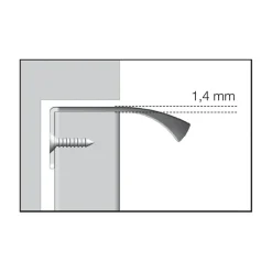 Edge Straight Handle 20 cm, Brushed Black