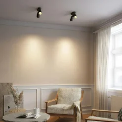 Edgespot Double 65 Spotlight, White / Brass