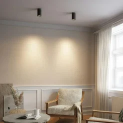 Edgespot Fix 84 Spotlight, Black / Brass