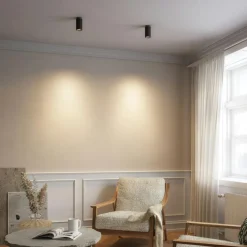 Edgespot Fix 65 Spotlight, White / Brass