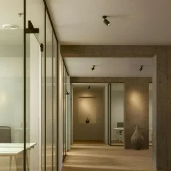 Edgespot Single 65 Spotlight, White / Brass