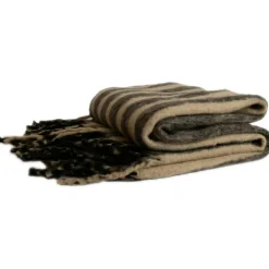 Edien Blanket 125x150 cm, Black/Beige