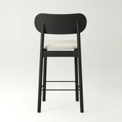 Elephant Bar Chair, Natural Oak / Black Velvet