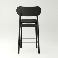 Elephant Bar Chair, Natural Oak / Black Velvet