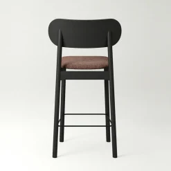Elephant Bar Chair, Natural Oak / Black Velvet