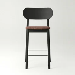 Elephant Bar Chair, Natural Oak / Black Velvet