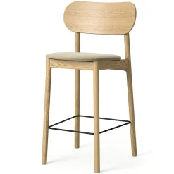 Elephant Bar Chair, Natural Oak / Black Velvet