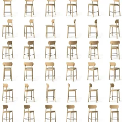 Elephant Bar Chair, Natural Oak / Black Velvet