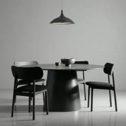 Elephant Chair, Black / Black Leather