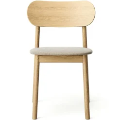 Elephant Chair, Natural Oak / Black Leather