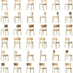 Elephant Chair, Natural Oak / Black Leather