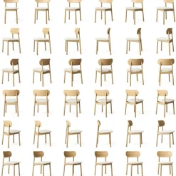 Elephant Chair, Natural Oak / Black Leather