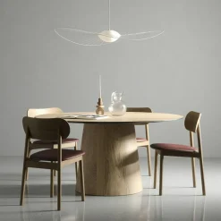 Elephant Chair, Natural Oak / Black Leather