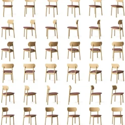 Elephant Chair, Natural Oak / Black Leather