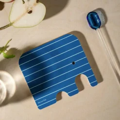 Elephant Coaster 10x11 cm, Blue