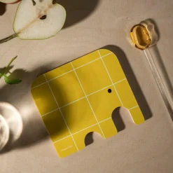 Elephant Coaster 10x11 cm, Blue