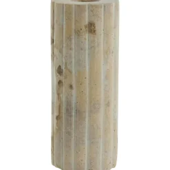 Eliana Candle Holder Marble Linen 12.5 cm