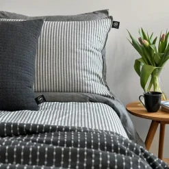 Elias Bed Set 150x210 cm, Light Blue / White