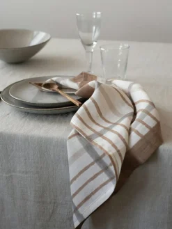 Ella Napkin 50x50 cm, Hazelnut