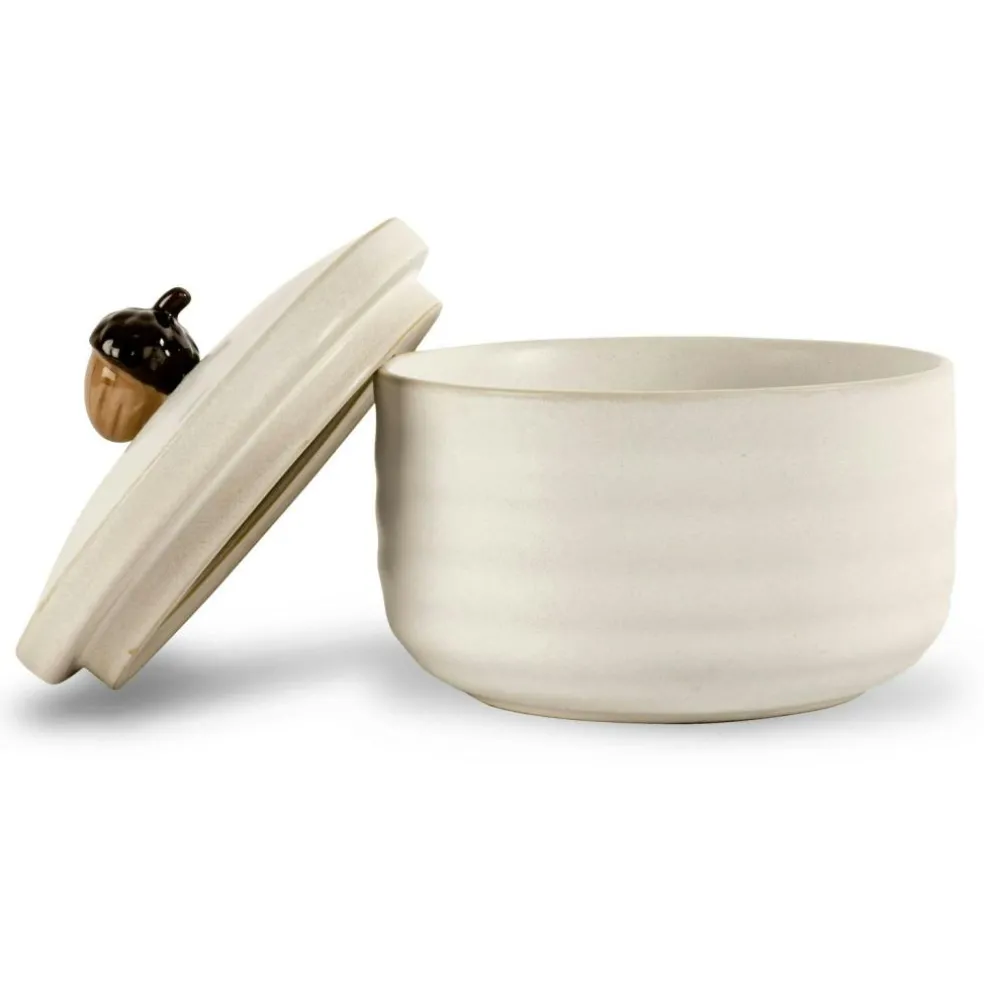 Ellen Jar With Acorn, Green