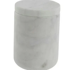 Ellia Jar With Lid, White
