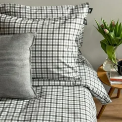 Elliot Pillowcase 50x60 cm, Grey / Grey Blue / White