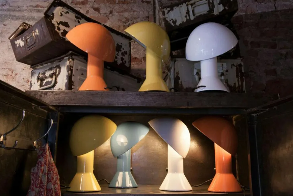 Elmetto Table Lamp, Yellow