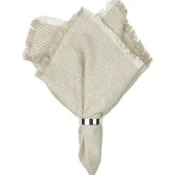 Elouise Napkin 45x45 cm, Beige/Off-white