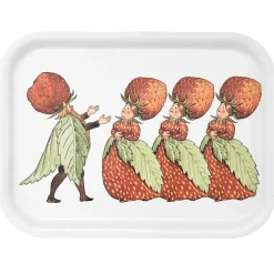 Elsa Beskow Tray 20x27 cm, The Strawberry Family