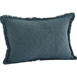 Embroidered Cushion Cover 30x45 cm, Sage