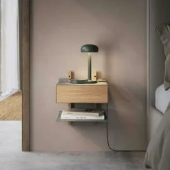 Emendo Table Lamp With Wireless Charger, Black