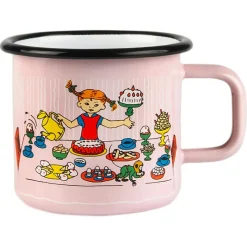 Enamel Mug 37 cl, Pippi's Birthday Party