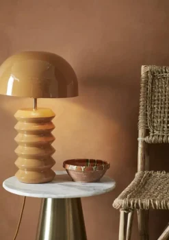 Enamel Table Lamp, Terra