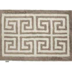 Entrance Bathroom Rug 60x90 cm, White/Beige
