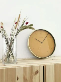 Essential Gold Wall Clock 34 cm, Green