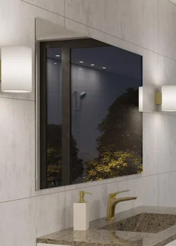 Evoke Wall Lamp 120 mm, Satin Brass / Opal Glass