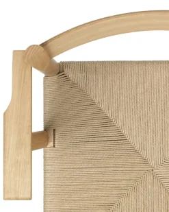 F Armchair, Oiled Oak / Neutral Paper Cord