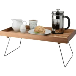 Fabia Foldable Breakfast Tray, Acacia Wood