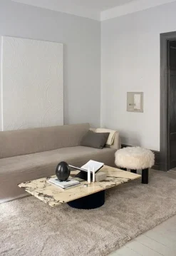 Fallingwater Pile Rug 180X270 cm, Bone White