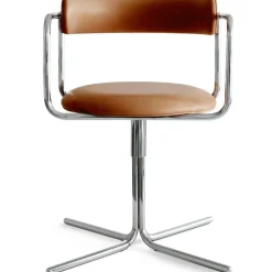 FF Swivel Chair, Liquorice Loop / Chrome
